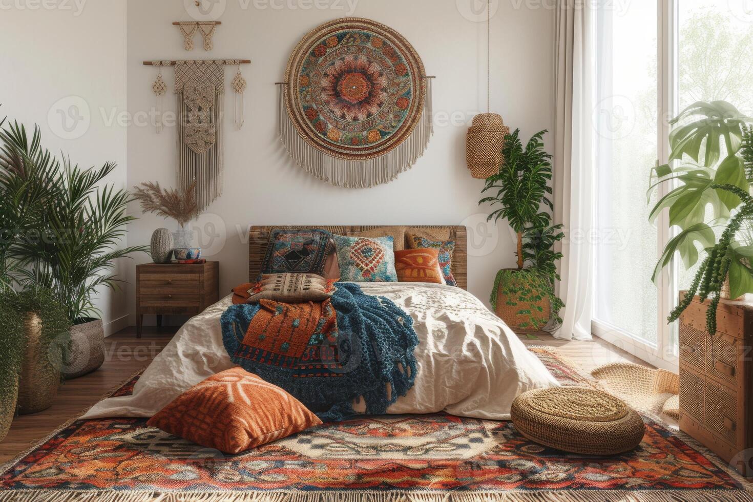 Bohemian bedroom style