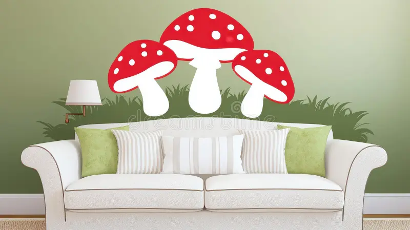 mashroom wall sticker