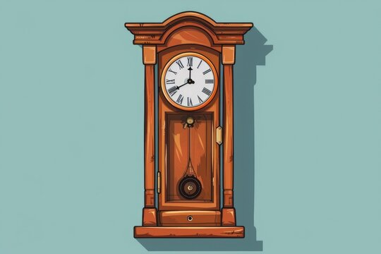 grandfather clock illustration