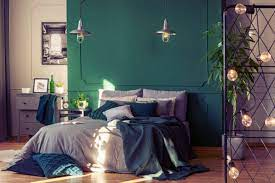 green color bedroom