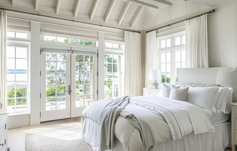 Coastal French Countryside Style bedroom