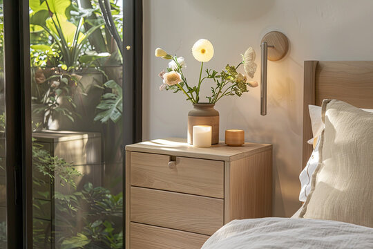 Greenery over the Nightstand