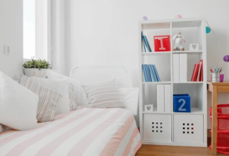 DIY Kid's Nightstand with Book Storage